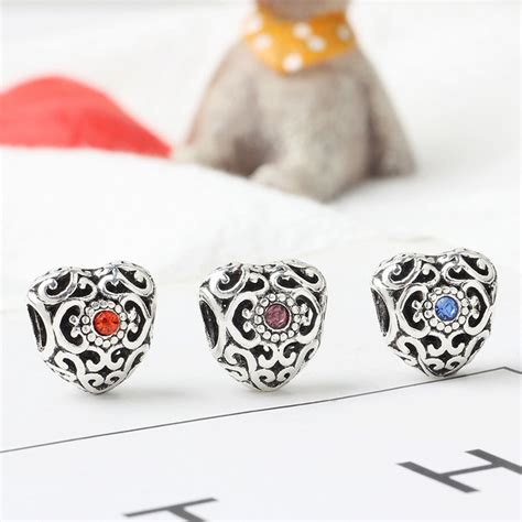 Birthstone Charms for Pandora European Bracelet Silver - Etsy