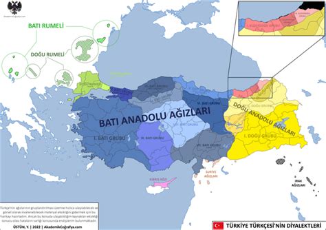 Dialects map of Turkish language : r/MapPorn