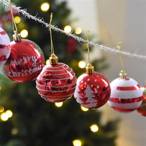 Christmas decorations Christmas balls Bright painted ball hanging ball ornaments Plating balls ...