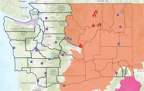 Wildfire Map Washington State 2020 | map of interstate