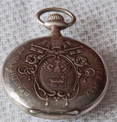 Pocket Watch Belonging to Pope Benedict XV with His Coat of Arms – Papal Artifacts