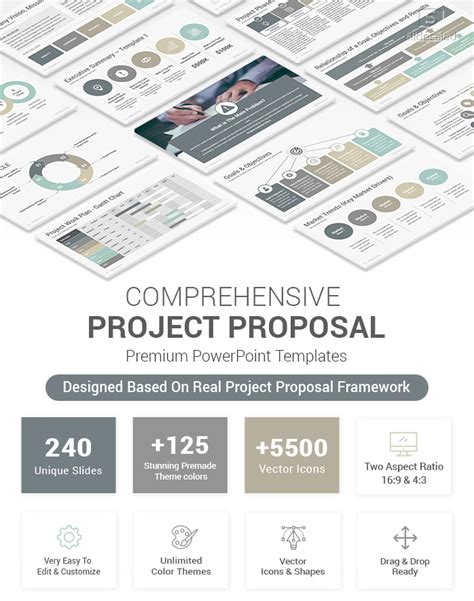 Best Project Proposal PowerPoint Template - SlideSalad