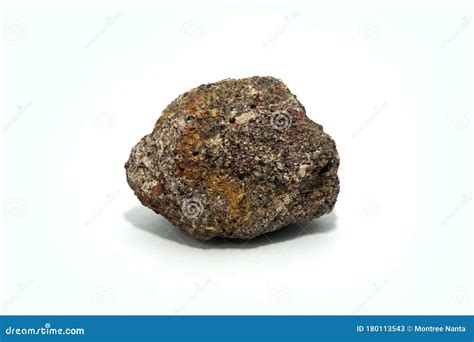 Natural Specimen of Arkose Rock on White Background. Stock Image - Image of environment, geology ...