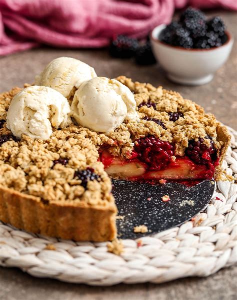 Apple Blackberry Crumble Tart (Vegan & Gluten-free) - Nadia's Healthy Kitchen