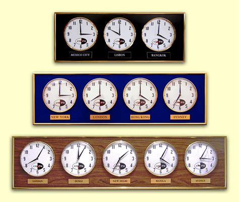 Multi Time Zone Wall Clock