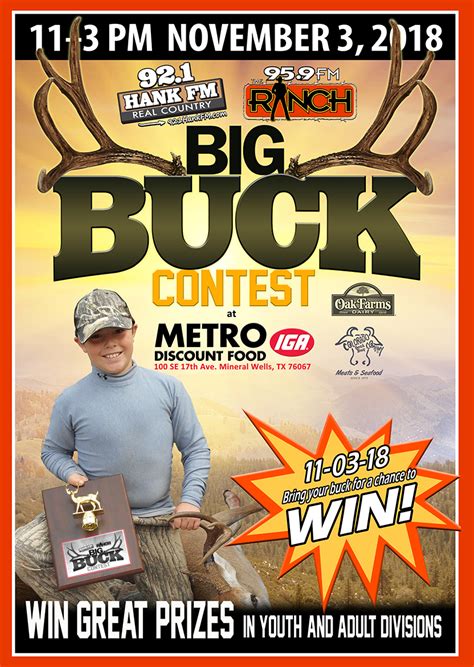 Big Buck Contest 2018 | 95.9 The Ranch KFWR