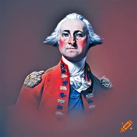 Colorful patriotic campaign poster for george washington on Craiyon