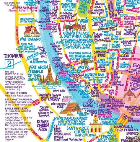 Detailed Map of Bangkok by Nancy Chandler