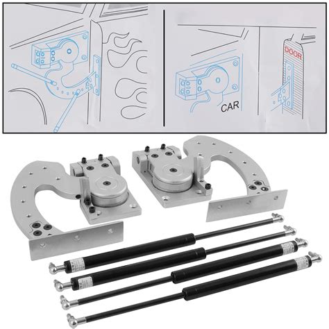 Mophorn Universal Lambo Door Kit Bolt On Vertical Doors Hinge Kit Fit for Audi Dodge Ford Honda ...