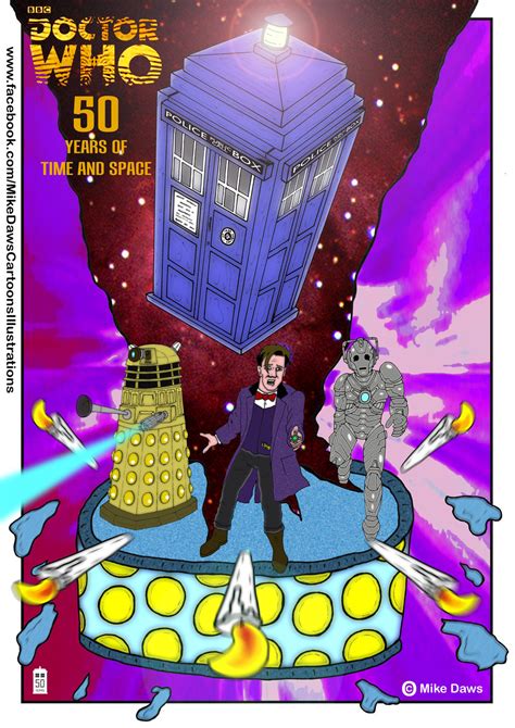 Doctor Who - 50th Anniversary Poster by mikedaws on DeviantArt