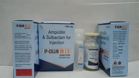 Ampicillin And Sulbactam For Injection, Strength: 1.5 gm at Rs 136.01/vial in Surat