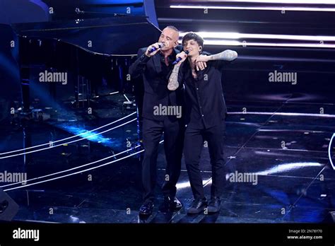 Sanremo, 73rd Italian Song Festival, Fourth Evening. The Duets. Eros ...