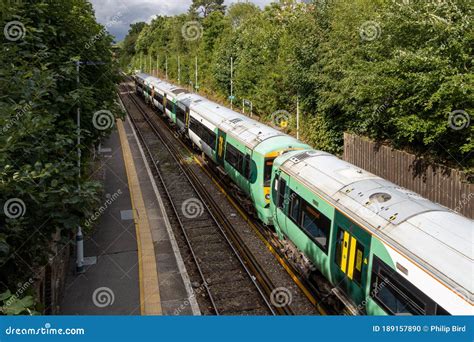 Train at East Grinstead Railway Station in East Grinstead West Sussex ...