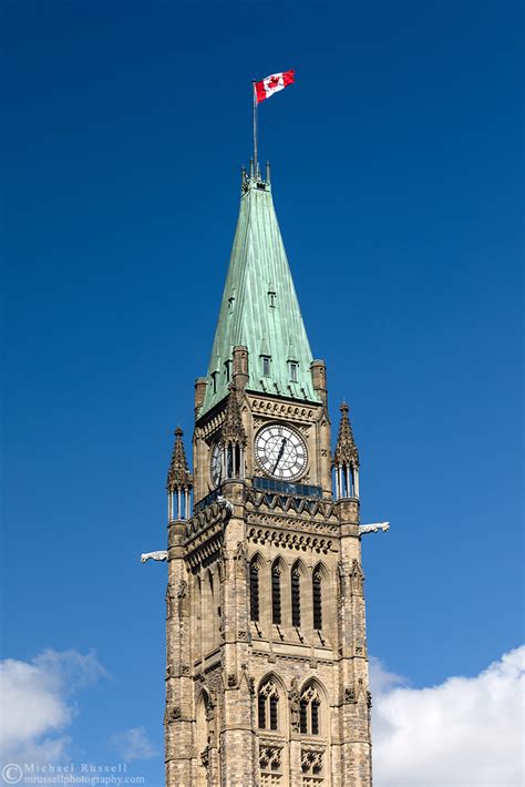 The Top of the Peace Tower at Parliament Hill | Michael Russell Photography