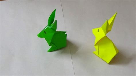 Simple Origami Art - How to make an Origami Rabbit - YouTube