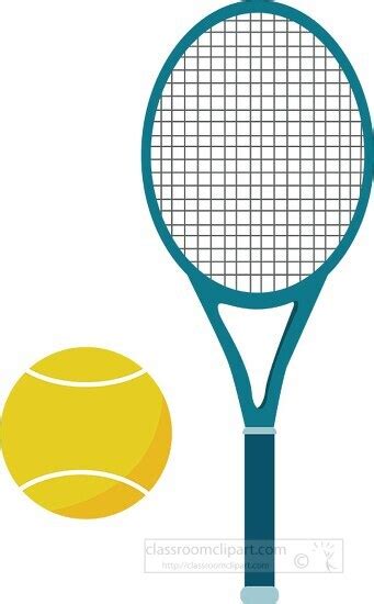 Tennis Clipart-tennis racquet and ball vector clipart