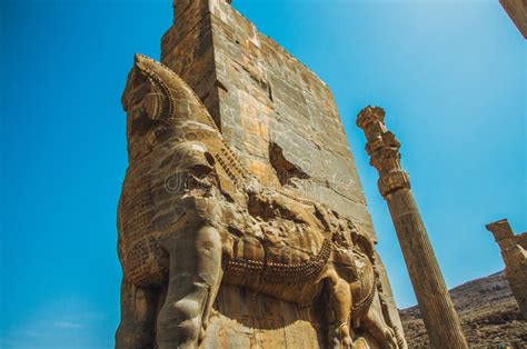 Ruins of Iran`s Historical City of Persepolis Stock Photo - Image of ...