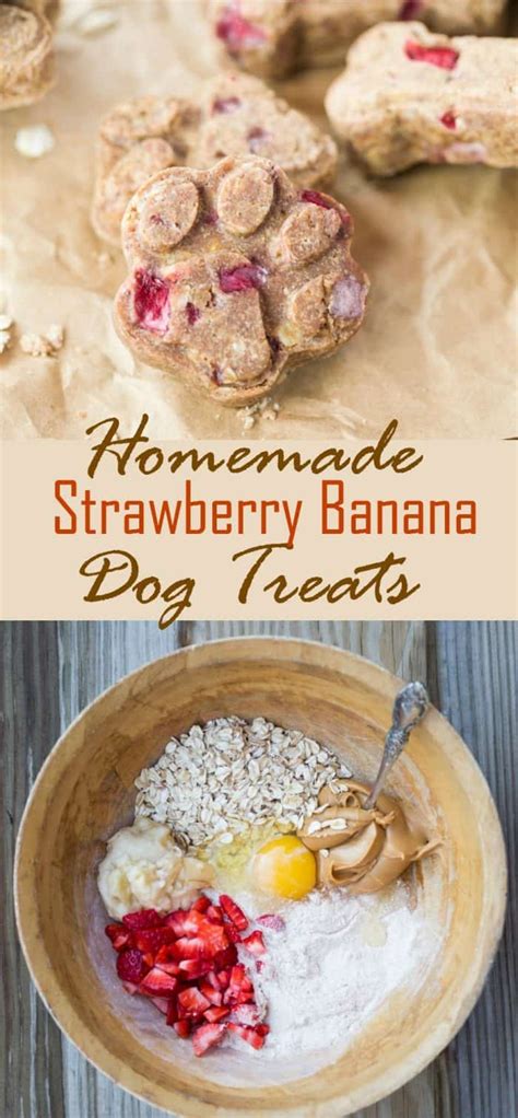 Homemade Strawberry Banana Dog Treats - The Cozy Cook