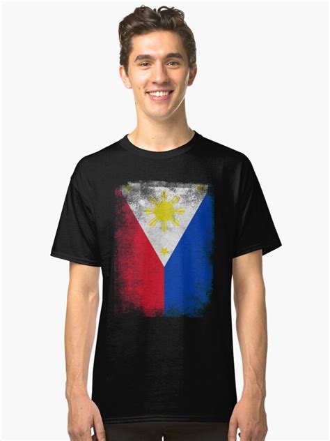 "Philippines Flag Proud Filipino Vintage Distressed Shirt" Classic T-Shirt by ozziwar | Redbubble