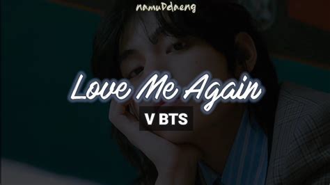 V `Love Me Again` Lyrics | Sub Indo - YouTube