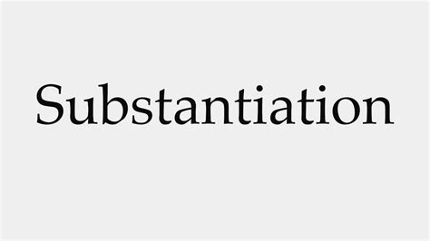 How to Pronounce Substantiation - YouTube