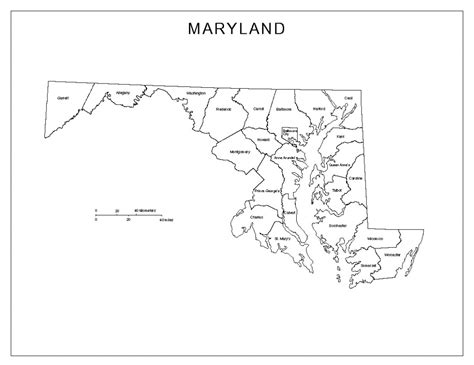 Printable Map Of Maryland | Printable Maps