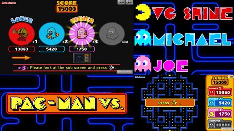 Let's Play Pac-man VS (3 Players) Part 2: Panic Pier - YouTube