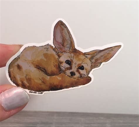 Fennec Fox Vinyl Sticker - Etsy