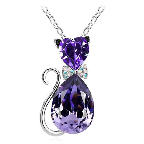 Women's Cute Cat Jewelry Necklaces – CatLoversParadise101 | Cat pendant necklace, Cat jewelry ...