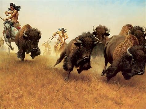 Frank McCarthy : The Buffalo Runners. | Native american artwork, Native american pictures ...