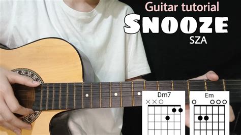 Snooze Guitar tutorial (SZA) Only 3 Chords with lyrics - YouTube