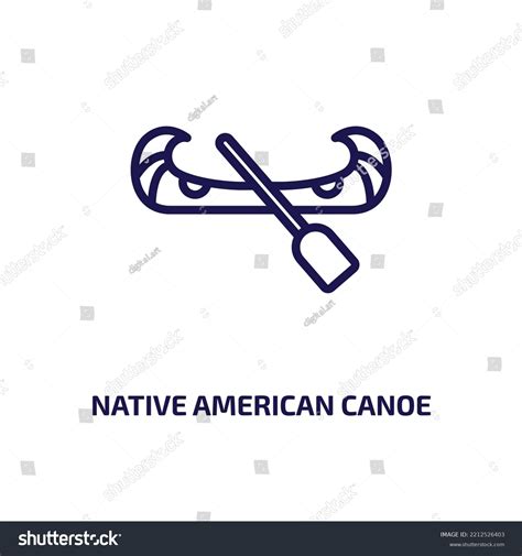 Native American Canoe Icon Culture Collection Stock Vector (Royalty Free) 2212526403 | Shutterstock