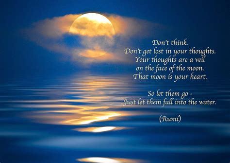 Rumi Quote Inspirational Poetry Greeting Card Moon | Etsy in 2021 | Rumi quotes, Rumi ...