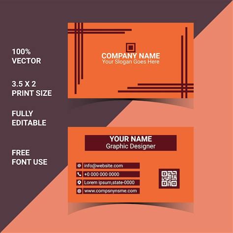 Premium Vector | Creative corporate business card design templates