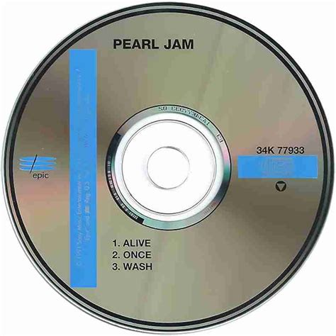 PEARL JAM: ALIVE Debut Single Album (1991)