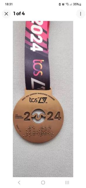 TCS LONDON MARATHON Medal 2024 Finishers Medal £39.00 - PicClick UK