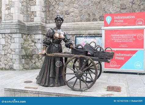 The Statue Of Molly Malone In Dublin Ireland On Suffolk Street ...