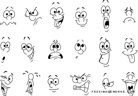 Simple Funny Cartoon Facial Expression Laughing Carto - vrogue.co