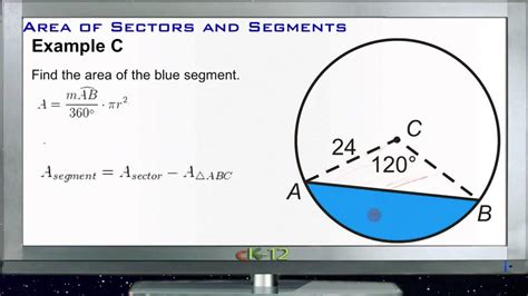 Calculating Areas of Sectors and Segments: Examples (Basic Geometry Concepts) - YouTube