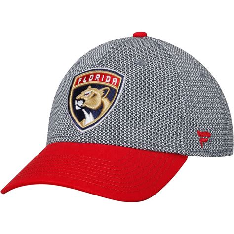 Fanatics Branded Florida Panthers Gray/Red Breakaway Flex Hat