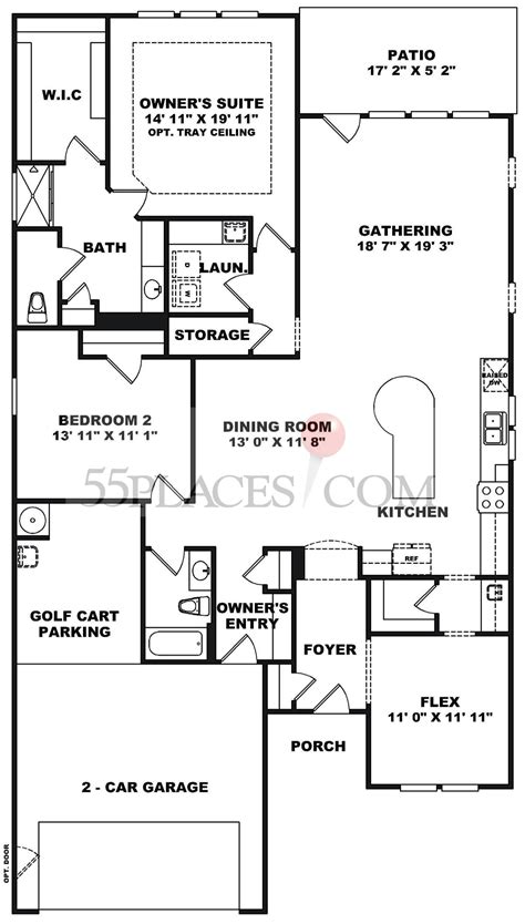 Del Webb Martin Ray Floor Plan - floorplans.click