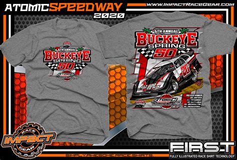 Atomic-Speedway-Lucas-Oil-Late-Model-Dirt-Series-Custom-Racing-Shirts-Graphite-Heather-1 ...