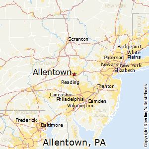 Map Of Allentown Pa Area - 2024-2024 Winter Forecast