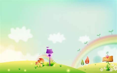 Fantastic rainbow PPT background & Google Slides