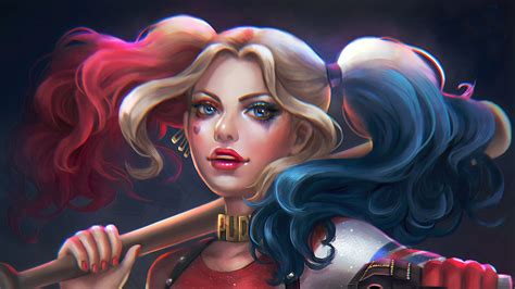 New Artwork Of Harley Quinn Wallpaper,HD Superheroes Wallpapers,4k Wallpapers,Images,Backgrounds ...