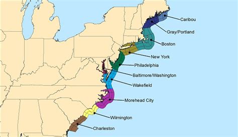 Eastern United States Marine Forecasts by Zone