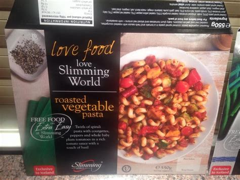 New Slimming World Syn Free Roasted Vegatable Pasta. Only available from Iceland stores ...