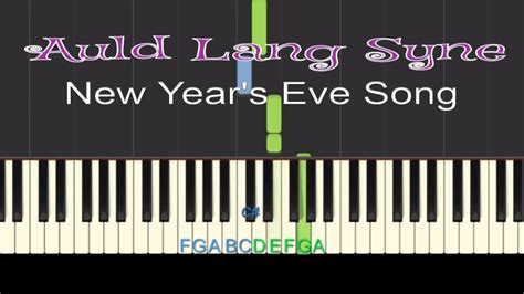 Easy Piano Tutorial: Auld Lang Syne (New Year's Eve song) with free piano sheet music! - YouTube