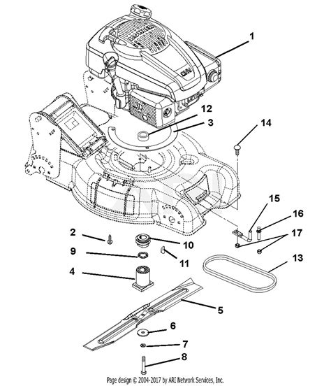 Honda Mower Engine Parts Diagram