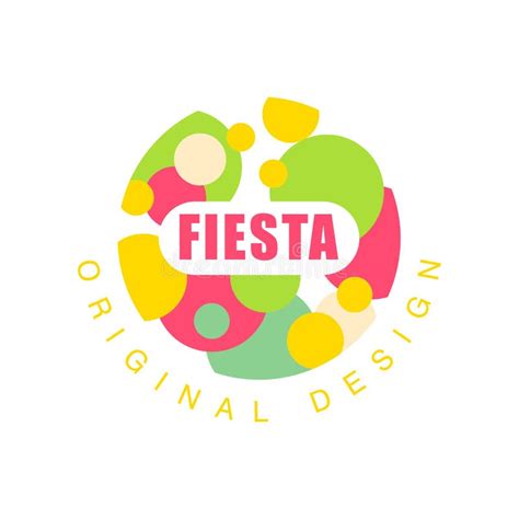 Fiesta Original Design Logo, Colorful Label for a Holiday or Festival ...